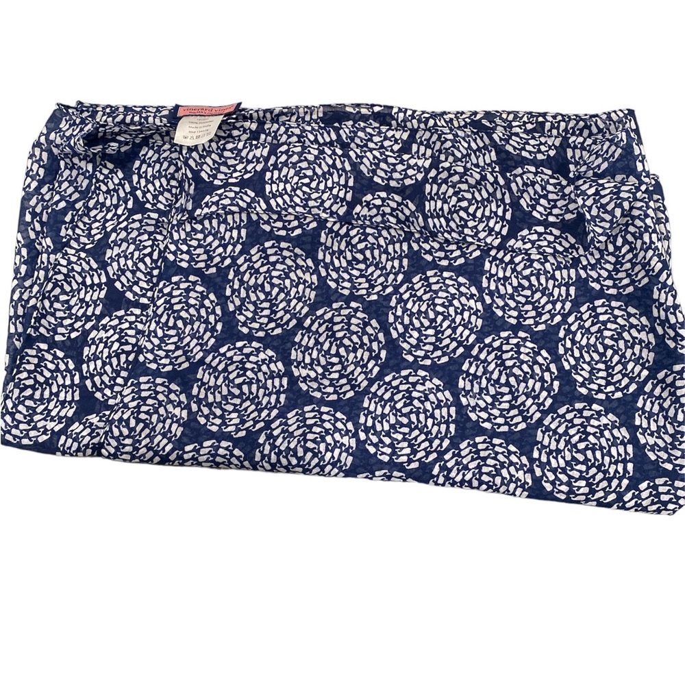 Vineyard Vines Whale Print Sheer Scarf